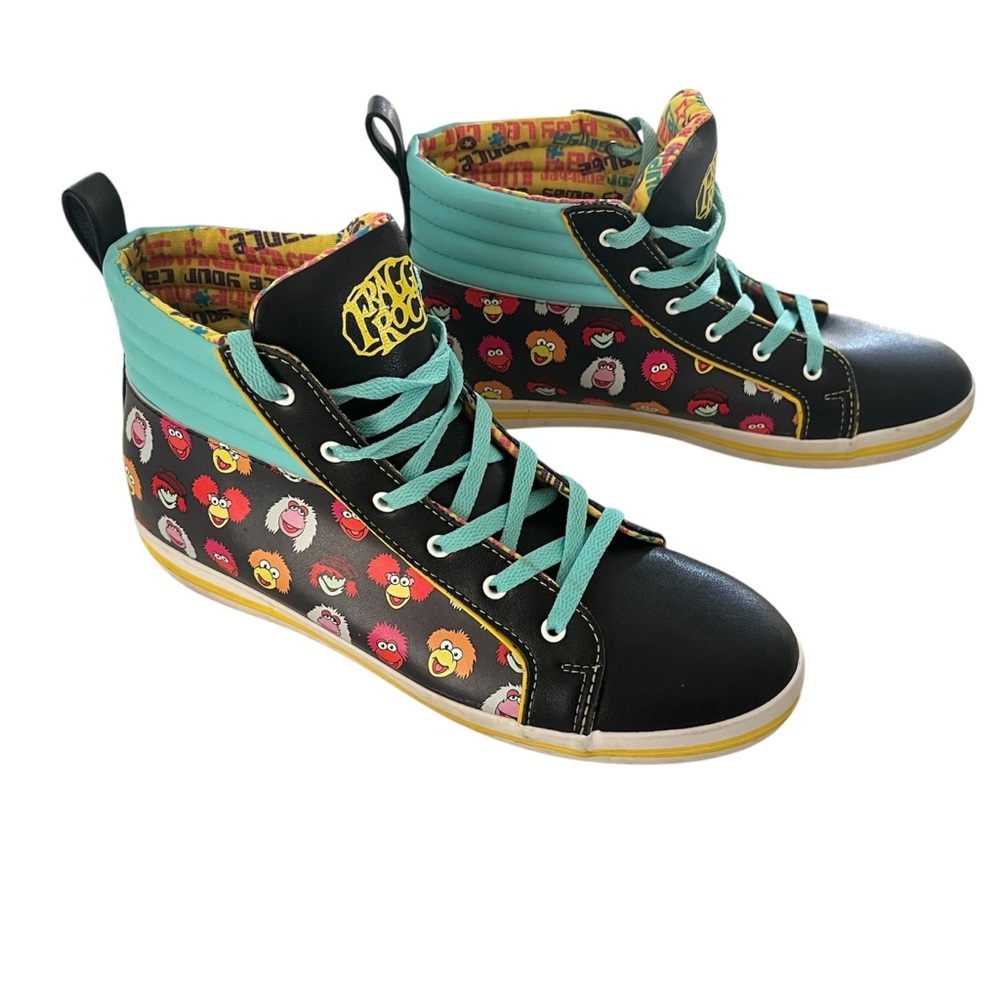 Jim Henson Fraggle Rock High Top Sneakers Unisex Men's 10 Women's 12 80s Retro